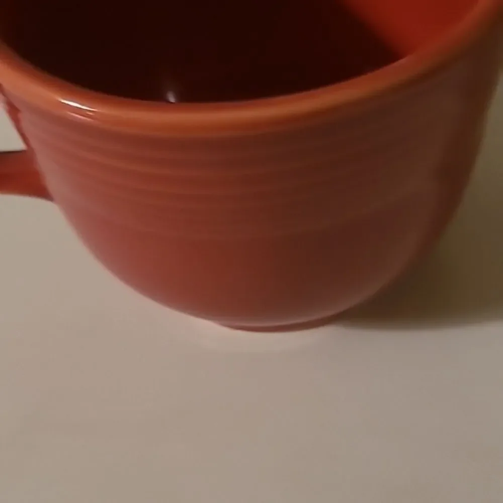 Fiestaware Red Cup and Saucer Set